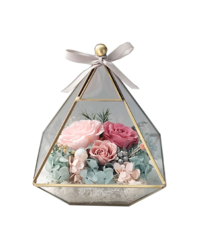 Preserved Fresh Flowers - Warm Heart a