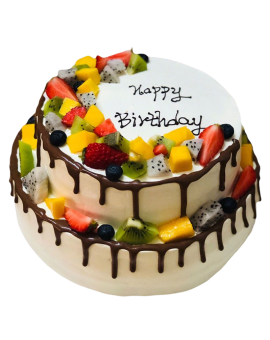 Chocolate Birthday Cake 8+6 inches