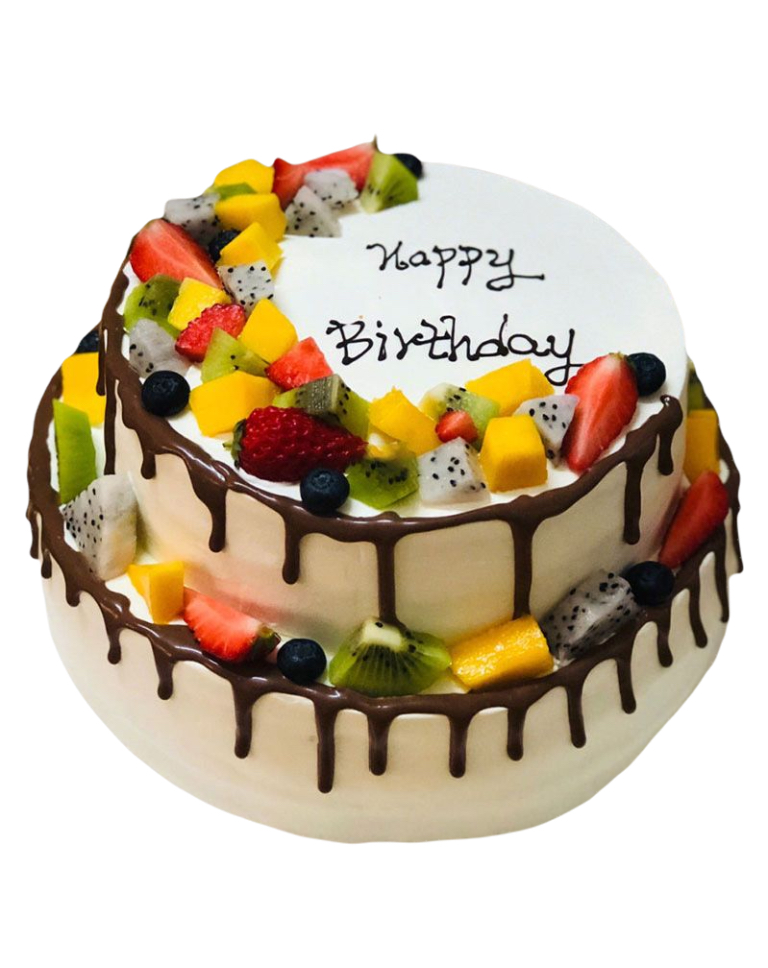 Chocolate Birthday Cake 8+6 inchesa