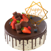 Choco Sparkle Birthday Cake