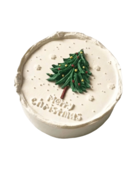 Christmas Fresh Cream Birthday Cake - Merry Christmas  Cake