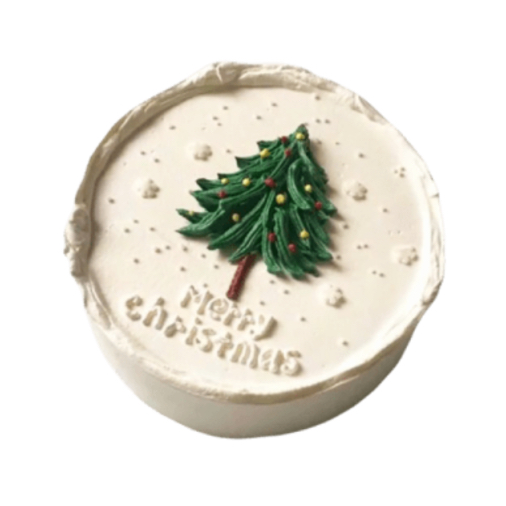 Christmas Fresh Cream Birthday Cake - Merry Christmas  Cake