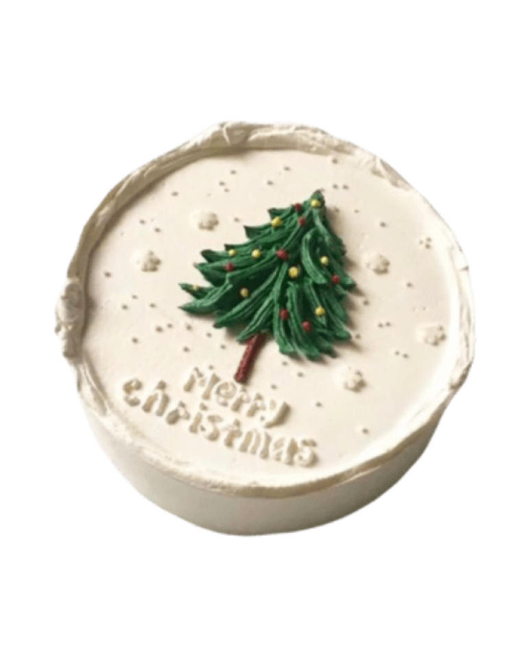 Christmas Fresh Cream Birthday Cake - Merry Christmas  Cake