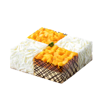 Fresh Cream Birthday Cake - Mango and Durian Combo Fresh Cream Birthday Cake - Mango and Durian Combo