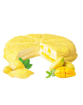 Fresh Cream Birthday Cake - Mango and Durian Combo Filling