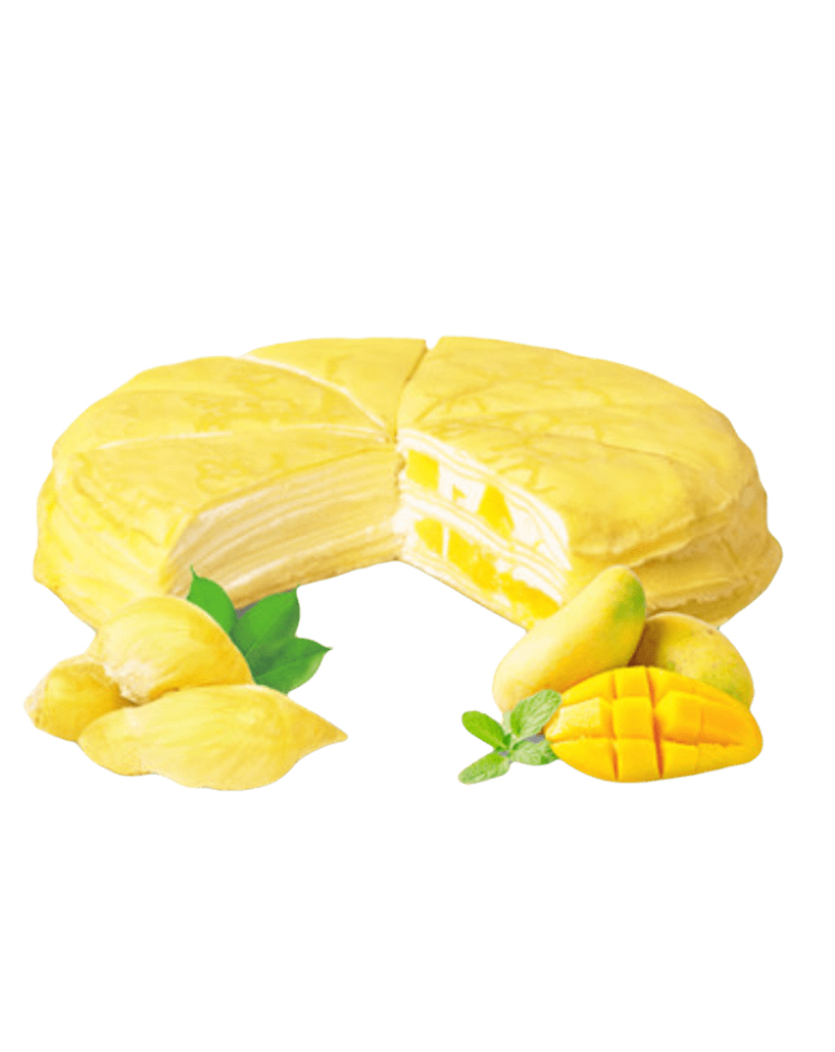 Fresh Cream Birthday Cake - Mango and Durian Combo Fillinga