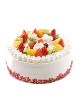 Fresh Cream Birthday Cake