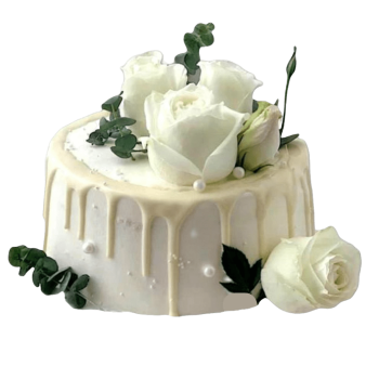 Winter Garden Cream Cake