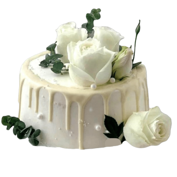 Winter Garden Cream Cake