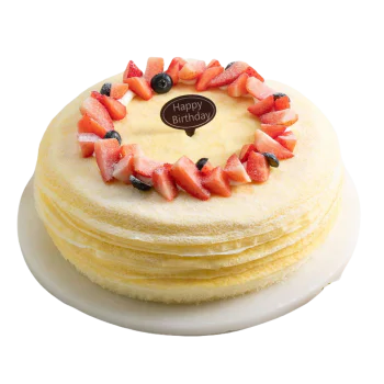 Fresh Cream Birthday Cake - Durian Filling Deluxe Fresh Cream Birthday Cake - Durian Filling Deluxe