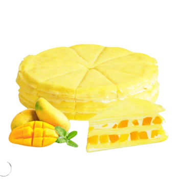 Mango Mille Crepe Cake Mango Mille Crepe Cake