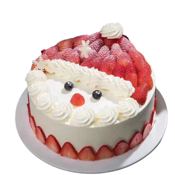 Christmas Fresh Cream Birthday Cake - Santa Claus Christmas Fresh Cream Birthday Cake - Santa Claus