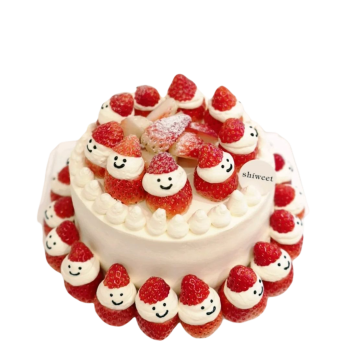 Christmas Fresh Cream Strawberry Cake Special Edition