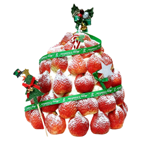 Christmas Fresh Cream Strawberry Birthday Cake 