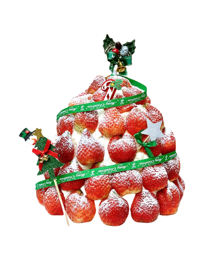 Christmas Fresh Cream Strawberry Birthday Cake a