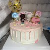 Brown Bear & Bunny Cream Cake