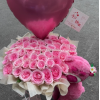 Sweet Embrace – Pink Roses & Teddy Bucket Sweet Embrace – Pink Roses & Teddy Bucket