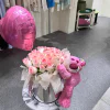 Sweet Embrace – Pink Roses & Teddy Bucket Sweet Embrace – Pink Roses & Teddy Bucket