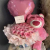 Sweet Embrace – Pink Roses & Teddy Bucket Sweet Embrace – Pink Roses & Teddy Bucket