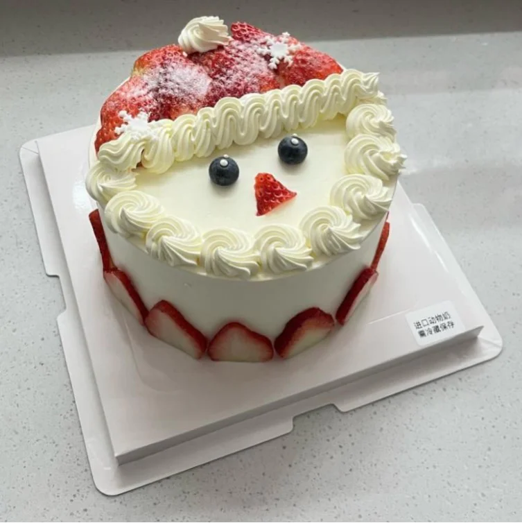 Christmas Fresh Cream Birthday Cake - Santa Claus