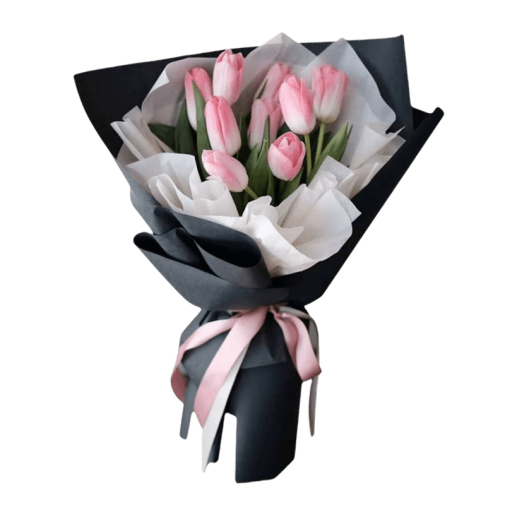 9 Pink Tulips 