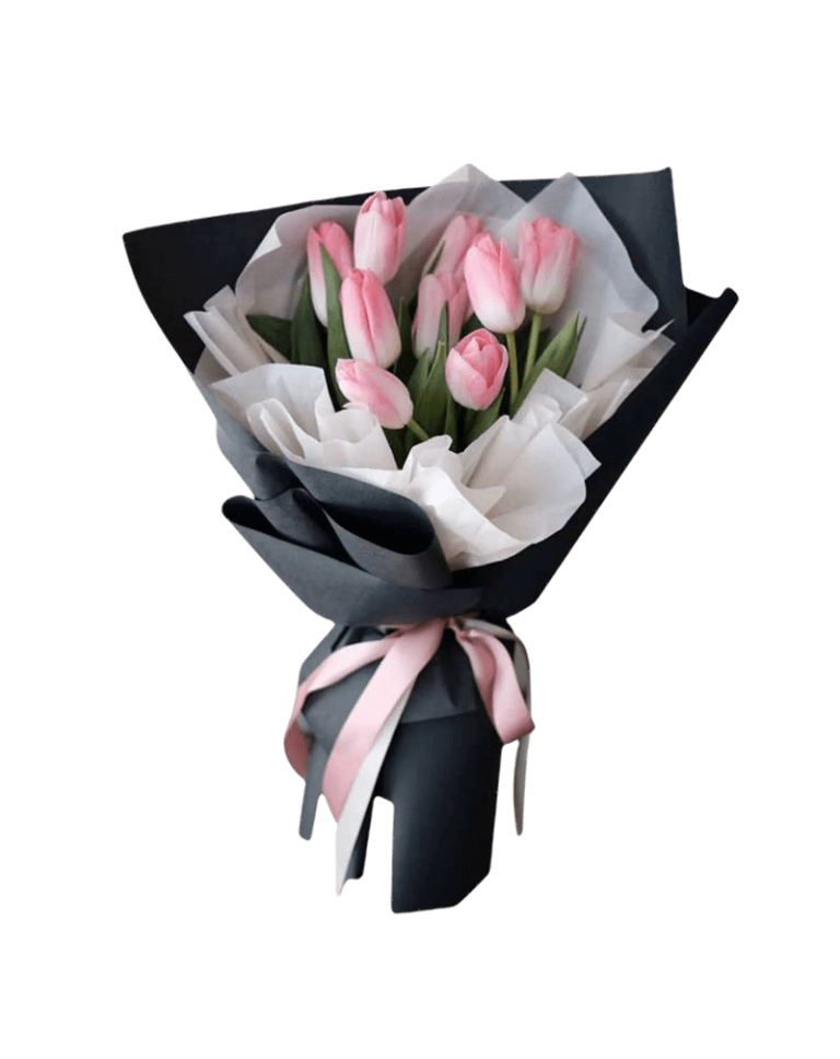 9 Pink Tulips a