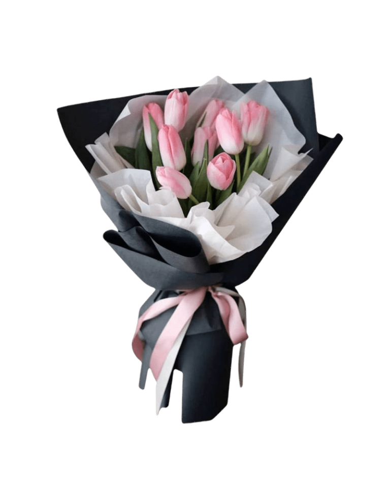 9 Pink Tulips 