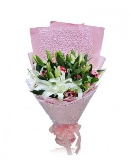 18 White Lilies 