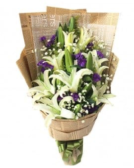 21 White Lilies