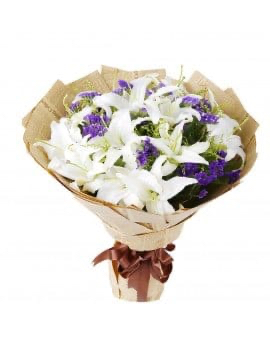 21 White Lilies