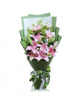 21 Pink Lilies