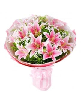 21 Pink Lilies