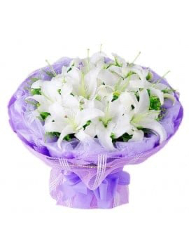 21 White Lilies