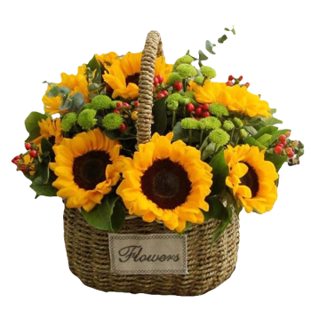 Sunflower Joy Basket
