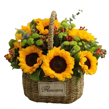 Sunflower Joy Basket Sunflower Joy Basket