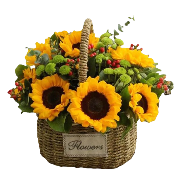 Sunflower Joy Basket Sunflower Joy Basket