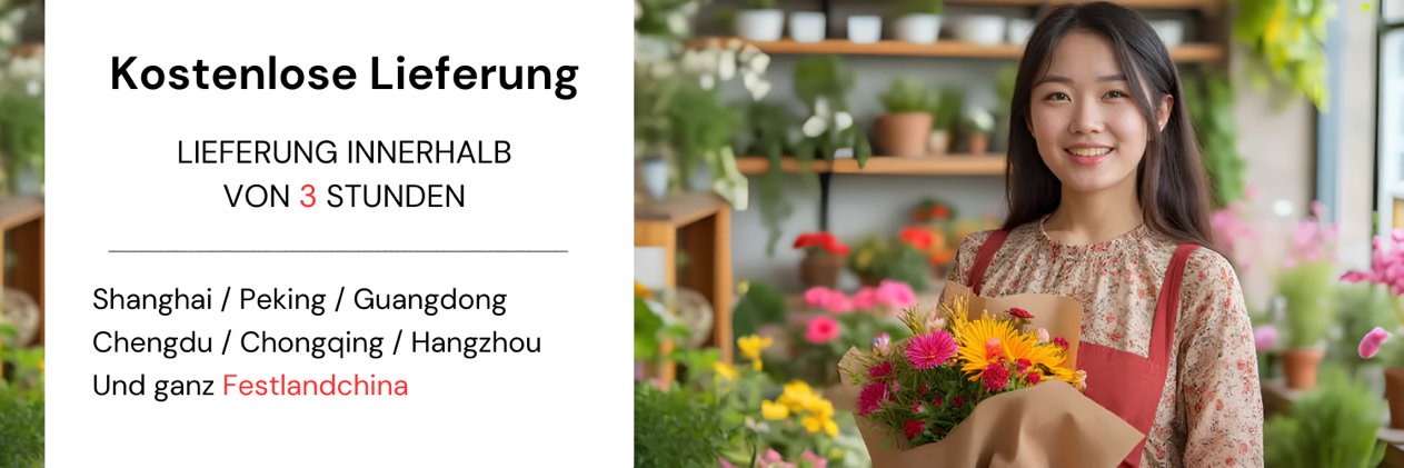 Blumenlieferung nach China - Vertrauenswürdige Blumenlieferung