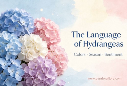Interpretation of Hydrangea's Full Color Palette: Affection Hidden in Flower Clusters, Crossing Mountains and Seas