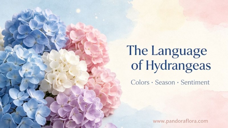 Interpretation of Hydrangea's Full Color Palette: Affection Hidden in Flower Clusters, Crossing Mountains and Seas