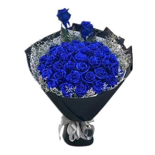 33 Blue Roses