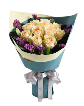 11 Champagne Roses