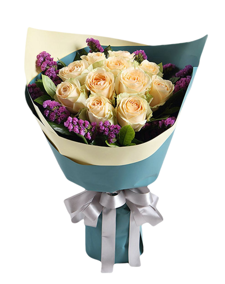 11 Champagne Roses