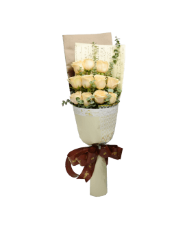 11 Champagne Roses