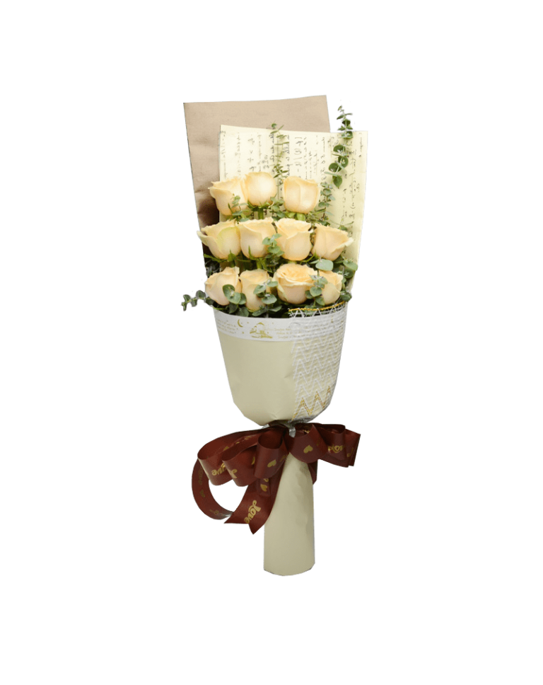 11 Champagne Roses