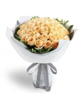 33 Champagne Roses