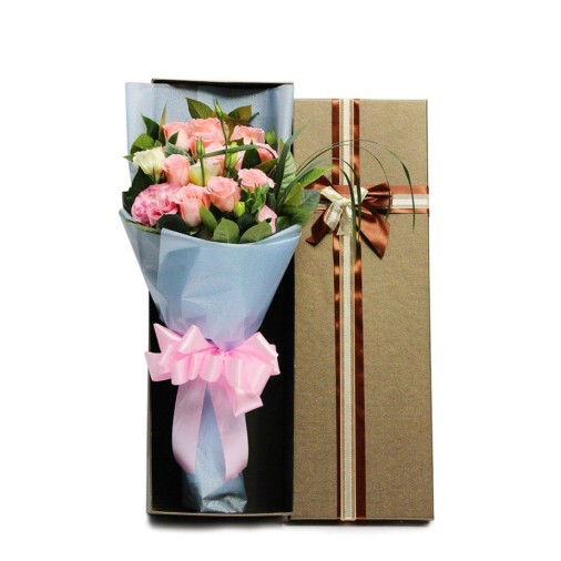 11 Pink Roses in Luxuy Box