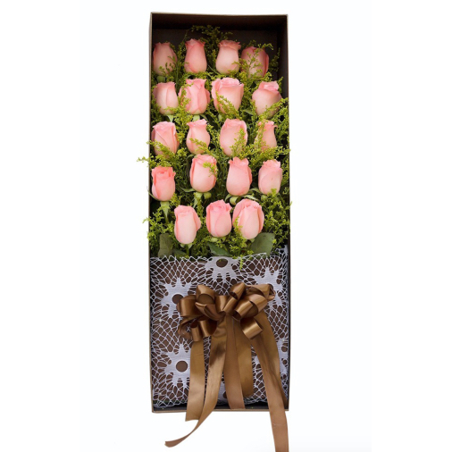 19 Pink Roses in Luxuy Box