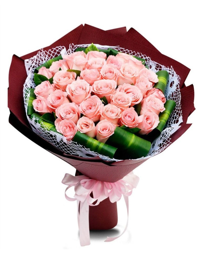 33 Pink Rosesa