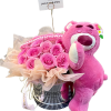 Sweet Embrace – Pink Roses & Teddy Bucket Sweet Embrace – Pink Roses & Teddy Bucket