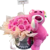Sweet Embrace – Pink Roses & Teddy Bucket Sweet Embrace – Pink Roses & Teddy Bucket